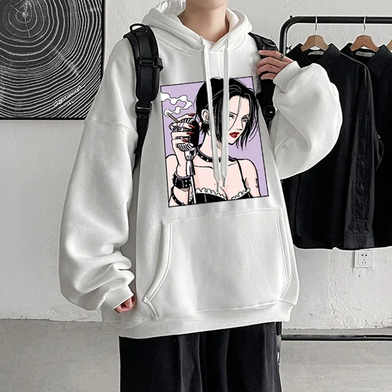 Japan Anime NANA Plus Size Hoodie Oosaki Nana Hooded Women Sweatshirts Harajuku Long Sleeve Female Pullover Casual Clothes Tops