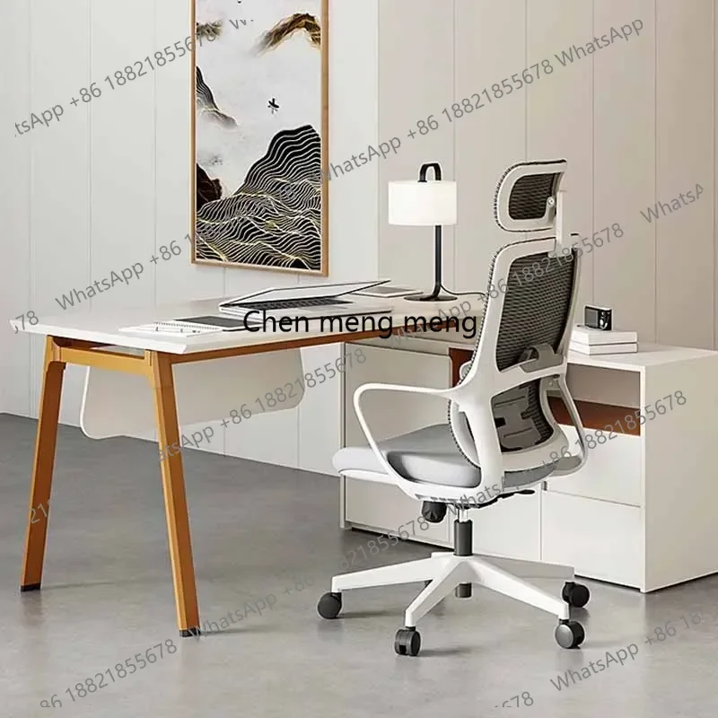 Luxury White Office Desk Storage Bedroom Corner Home Computer Office Desk Study Coffee Drawers Mesa Ordenador Modern Furniture