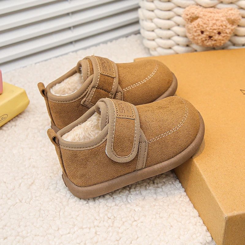 Winter Baby Girl Shoes New Toddler Snow Boots Children Infant Plush Warm Kids Short Boots Boys Cotton Shoes Size 18-28 view 6