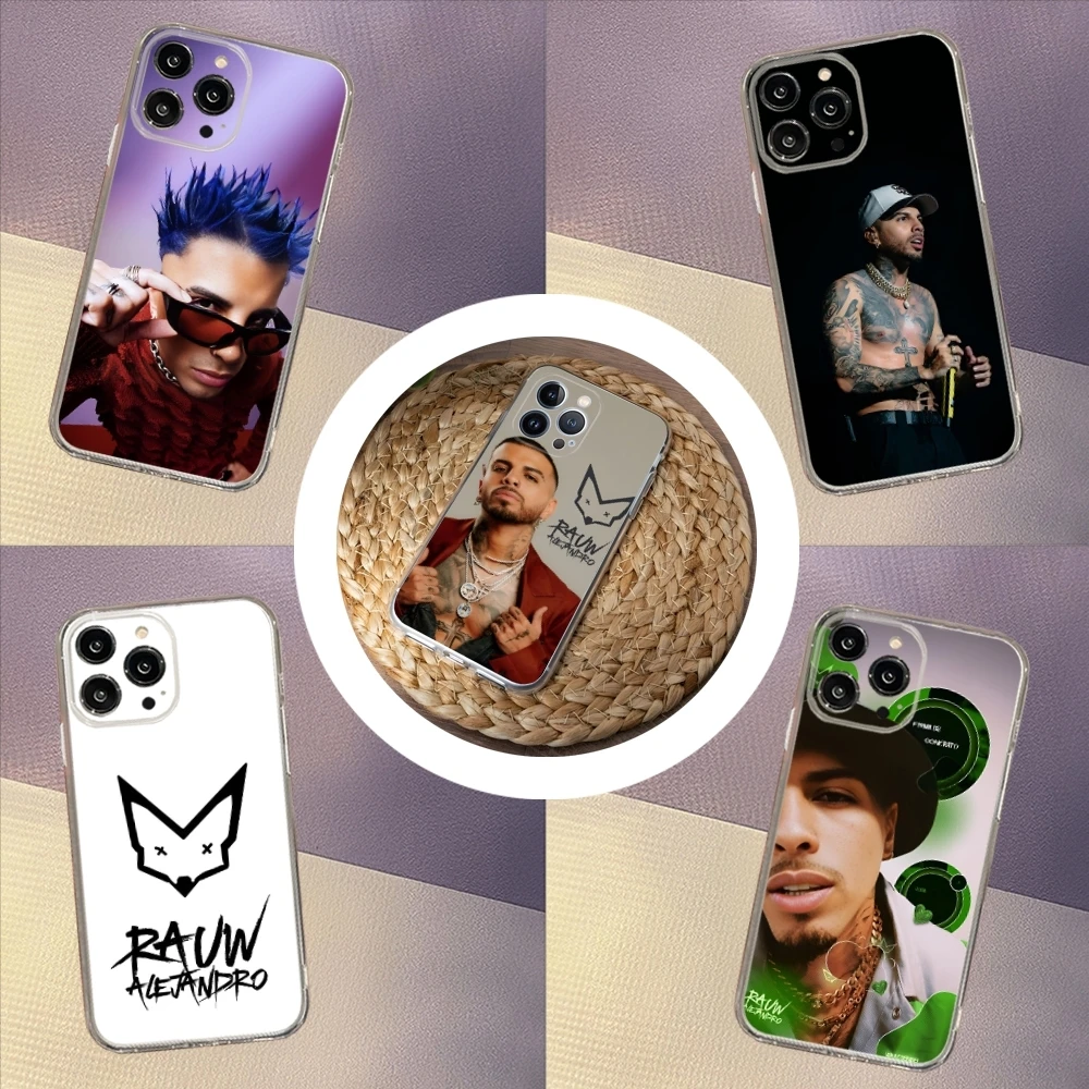 Rapper R-Rauw Alejandro Phone Case for iphone 15 14 13 12 Pro Mini 11 Max Xr X Xs 8 Plus Transparent