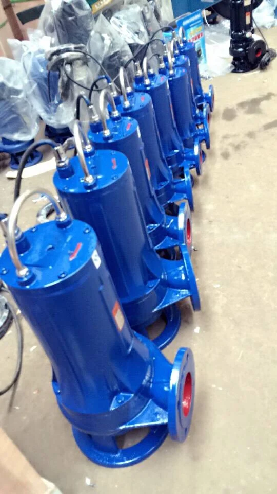 Wqas 15kw Dompelbare Riolering Slijppompen Voor Riool Water Gebruik Fecale Pomp Carter Te Koop Onderdompelbare Riolering Cutter Pomp