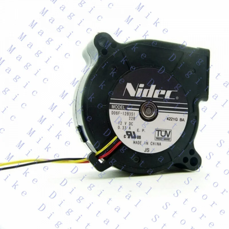 UU  FOR NIDEC D06F-12BS1 12V 0.33A 3 Line 6CM Dual Ball Bearing Turbo Projector Fan