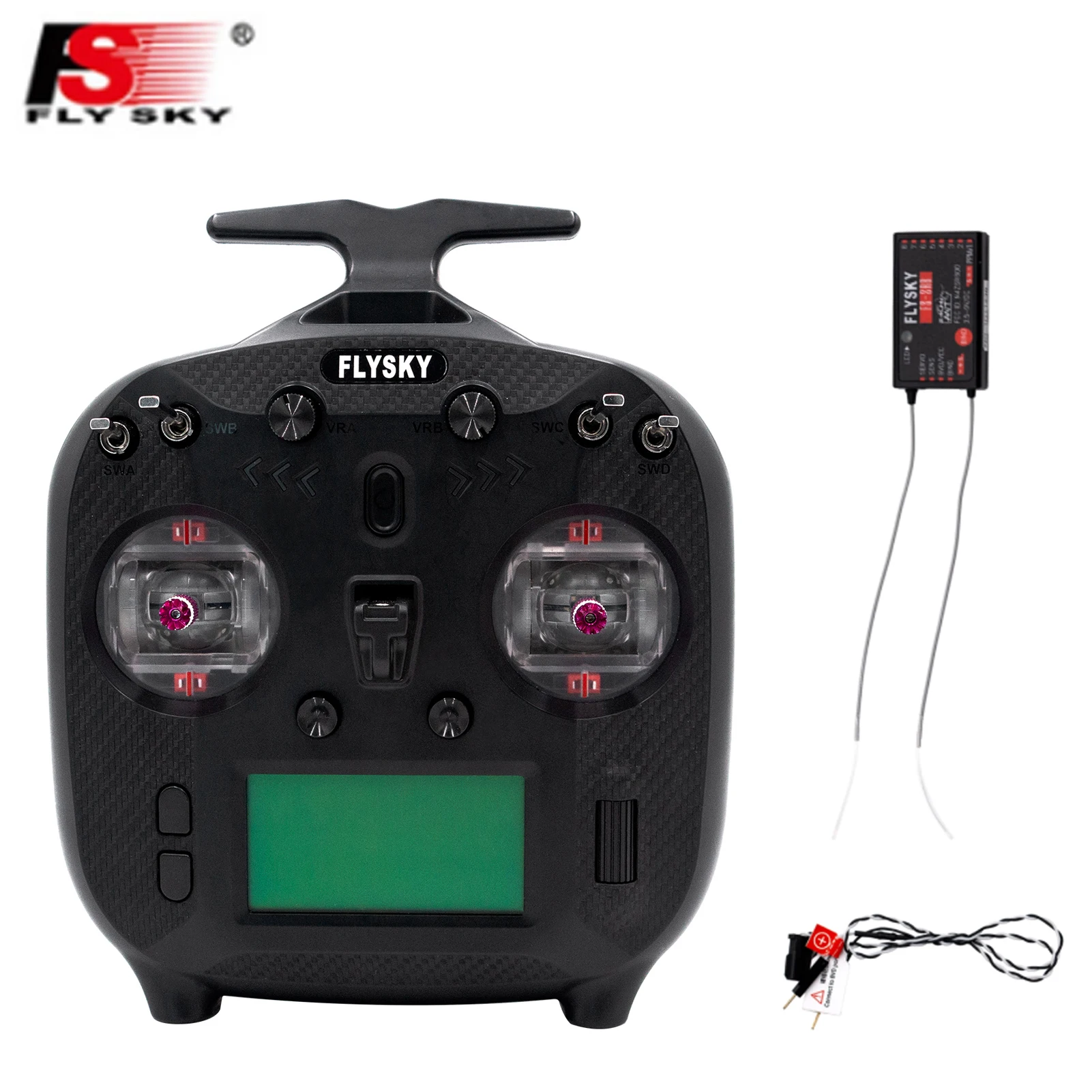 

FLYSKY FS-ST8 RC Transmitter 2.4GHz Remote Controller ANT Protocol with FS-SR8 Receiver 8CH 1000M Remote Control Distance