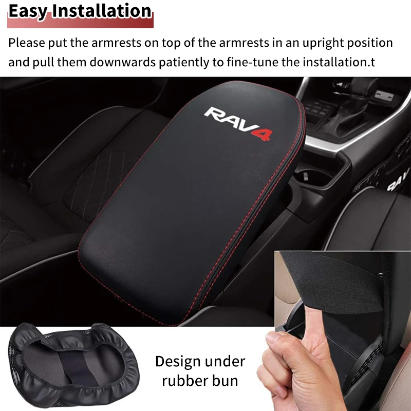 Car Center Console Armrest Box Protector Pad Storage Mat For Toyota RAV4 RAV 4 2019 2020 2021 2022 2023 2024