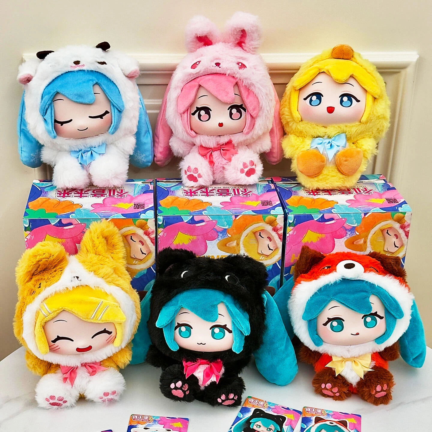 hatsune-miku-vinyl-figure-blind-box-forest-cute-animals-series-rabbit-cat-fox-backpack-charm-ornament-collectible-gift-for-fans