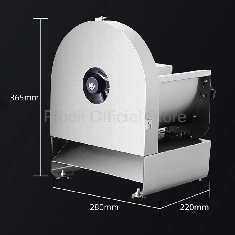 قطاعة خضروات كهربائية تجارية من الفولاذ المقاوم للصدأ قطاعة فواكه البطاطس الأوتوماتيكية بسمك قابل للتعديل لشريحة المطبخ المنزلية