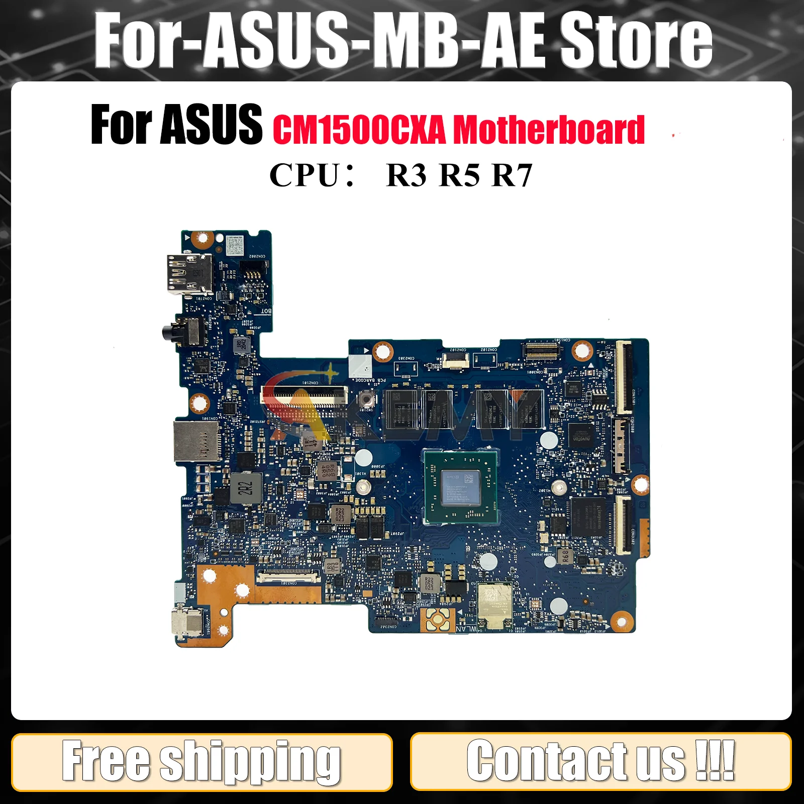 

CM1500CXA Laptop Motherboard For ASUS Chromebook CM1500C CM1500CXA Notebook Mainboard With R3 R5 R7 CPU 100% tests OK fast ship