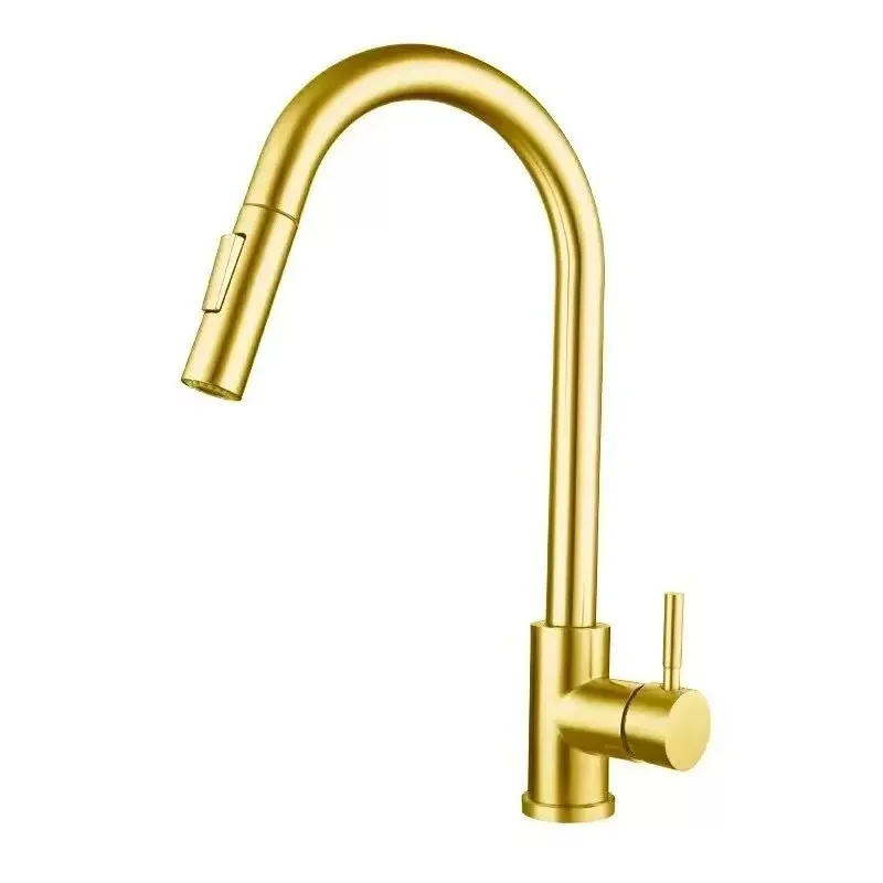 Kitchen Faucet Pull Out Brushed Nickle Stainless Steel Black Kitchen Mixed Tap Kitchen Sink Tap