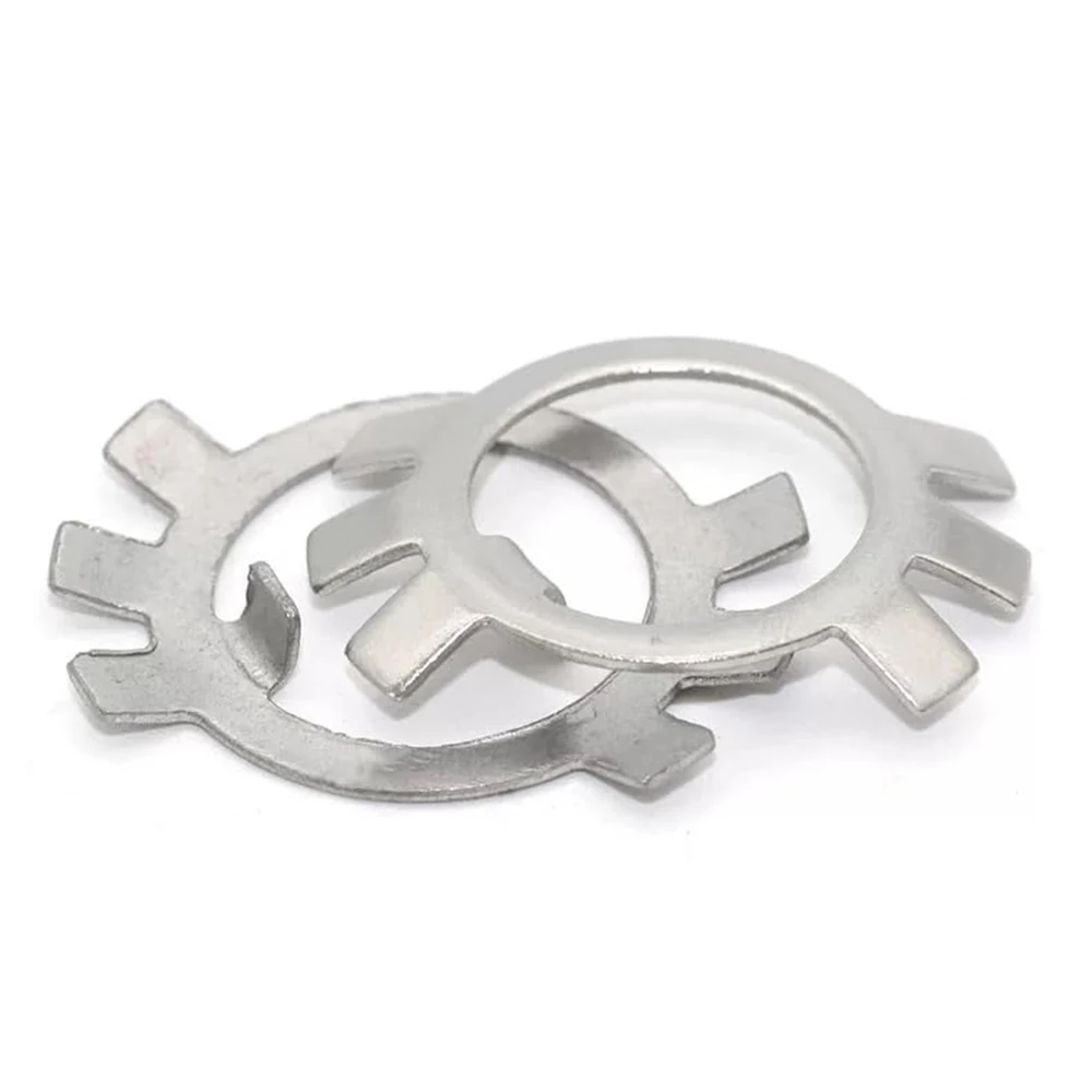 Retaining Stop Washers for Slotted Round Nuts 304 Stainless Steel/Black Carbon Steel M10-M60 Lock Washers Lock Gasket Spacer
