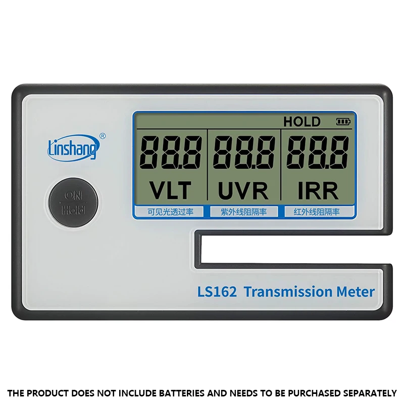 Portable Window Tint Meter UV IR Visible Light Spectrum Tester Car Solar Film Light Transmittance Rejection Transmission Meter