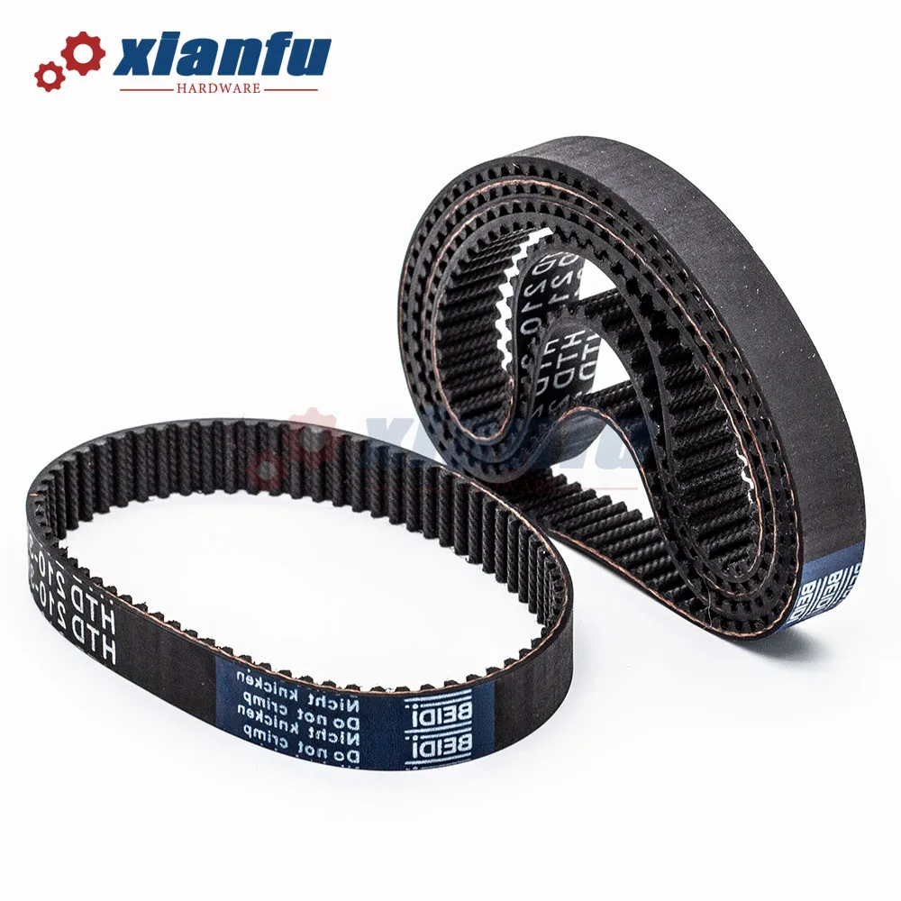 HTD 3M Timing Belt Perimeter Lp=195 198 201 204 207 210 213 216 219 222 225 228 231mm Rubber Closed Loop Belt Width 6/10/15/20mm