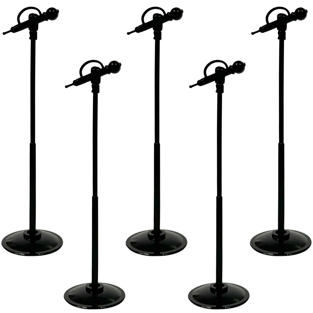 NK 15 Pcs 3 Colors Princess Stage Standing Plastic Microphone For 1/6 Dolls Accessories For 11.5-inch Doll DIY Children Toy Gift