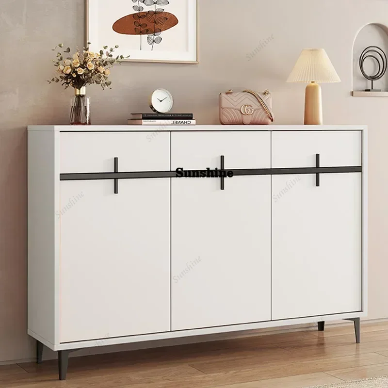 

European Vertical Shoe Rack Storage Organizer Space Saving Shoe Cabinet Wooden Modern Zapatera Organizador Hallway Furniture FT