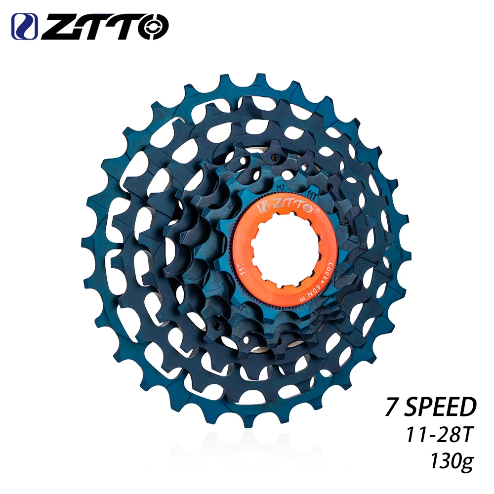 ZTTO 7 Speed Folding Bike Cassette 7 S 11-28T Ultra light Bike Freewheel Compatible For HG Freehub SLR Flywheel