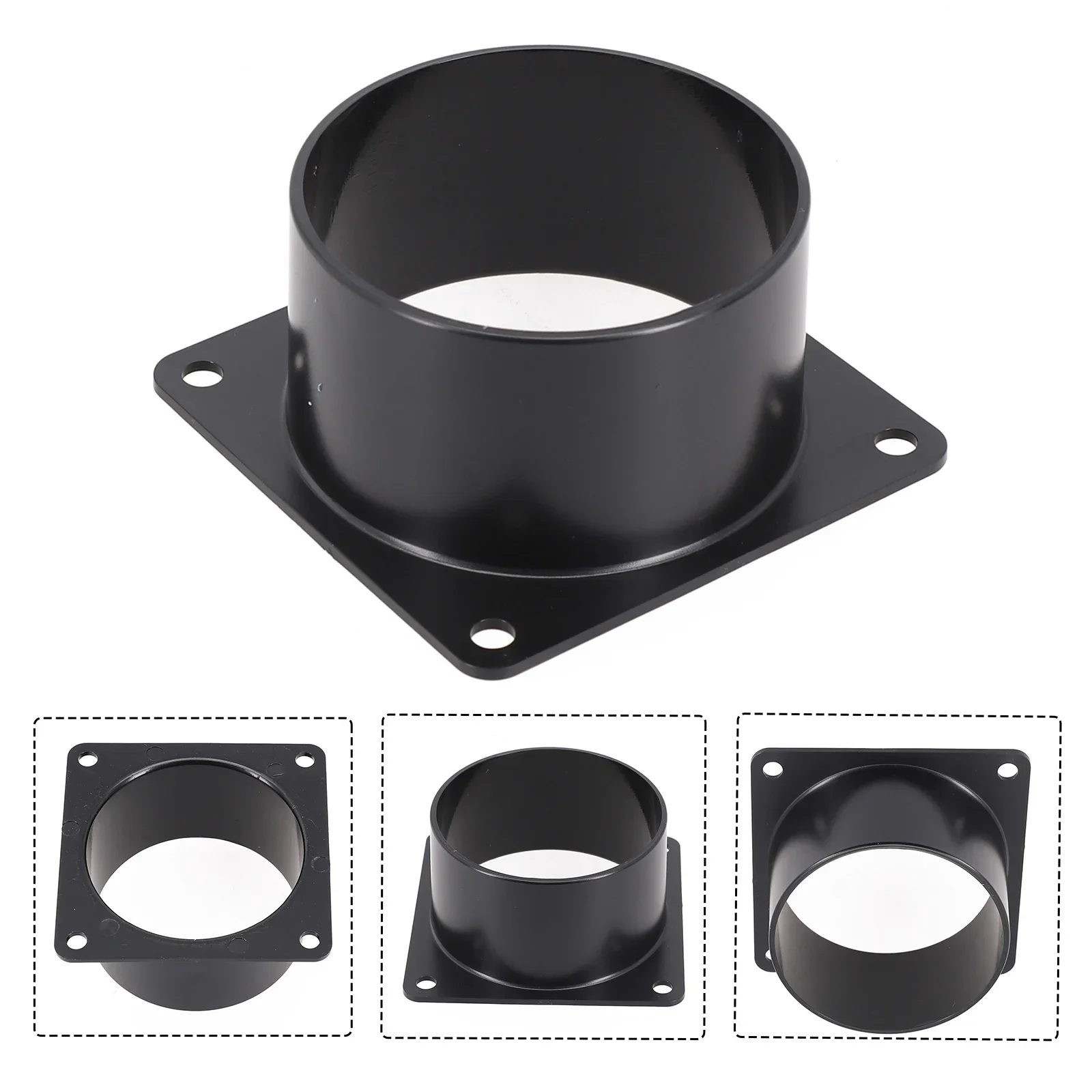 Connettore flangiato a parete in ABS per tubo di ventilazione Conduttura dell'aria Cappa Tubo Collegamento parti dell'attrezzatura di uscita di scarico 75/100/120mm