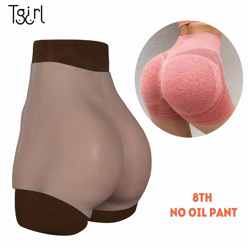 Tgirl Fake Vagina Panty Silicone Pussy Pants Shemale Crossdresser Buttock Hip Up Transgender Urinary Catheters and Inserts Pant