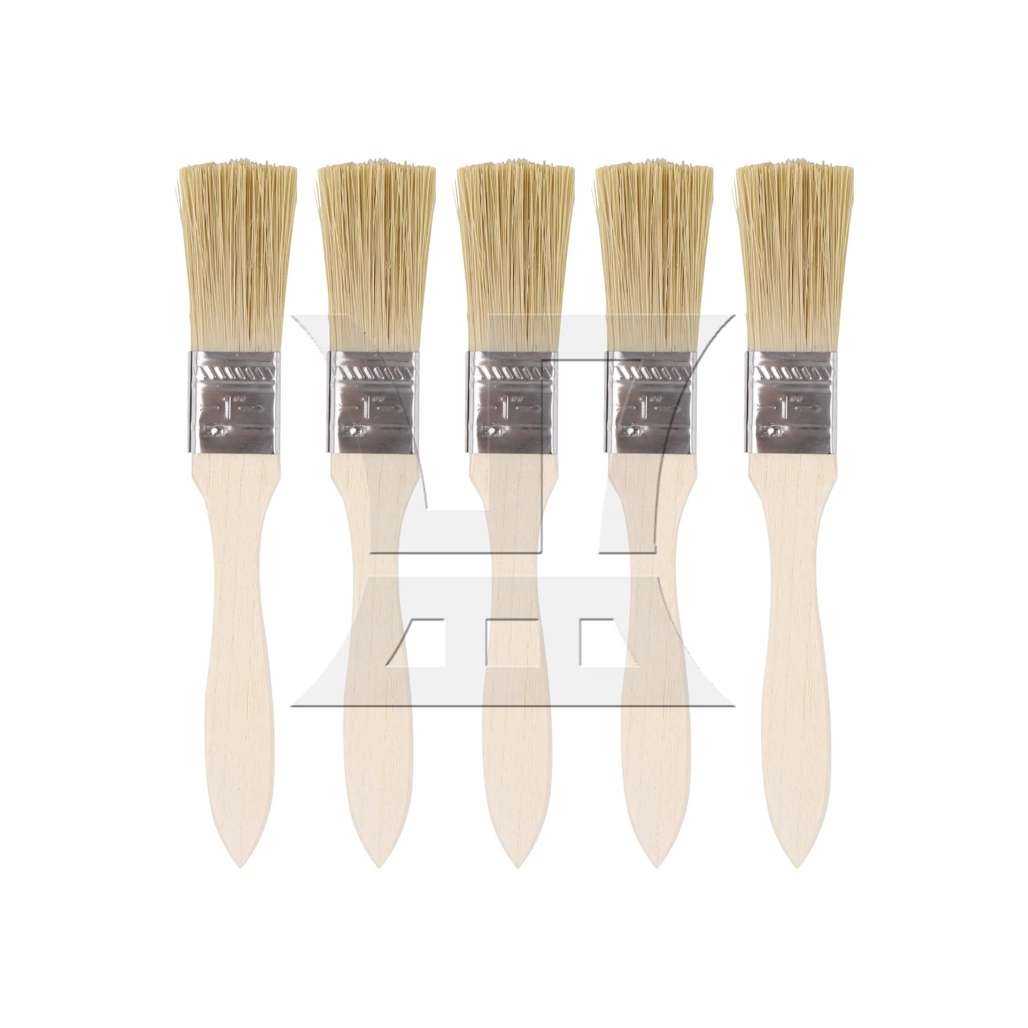 5 Pieces Chip Paint Brush w/ Thickened Wood Handle for Home Improvement 1