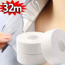 Protector antisuciedad para cuello de camisa y sombrero, pegatina de fijación, cinta autoadhesiva desechable, cinta absorbente de sudor enrollada, 8/32M