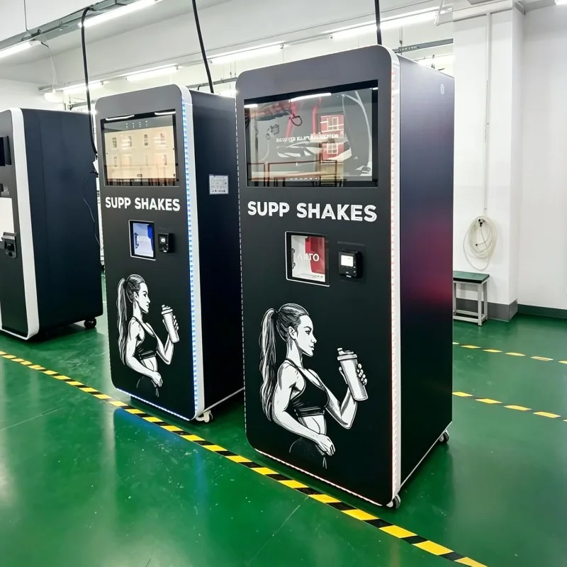 Custom Commercial Protein Drink Vending Machine with Touch Screen Cashless Payment Multi Flavor Protein Shake Machine