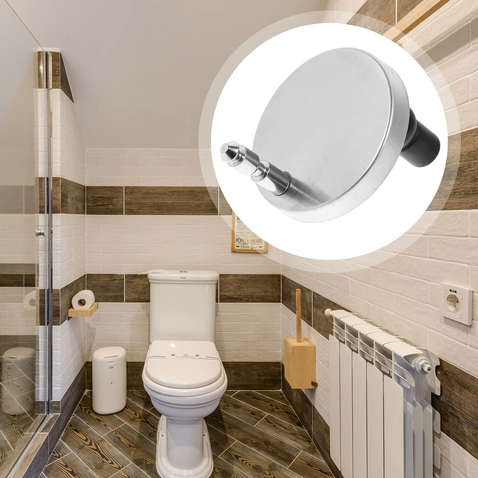 

2 Sets Toilet Seat Accessories Hinges Mats Bolts Screws Fixing Stainless Steel Seats