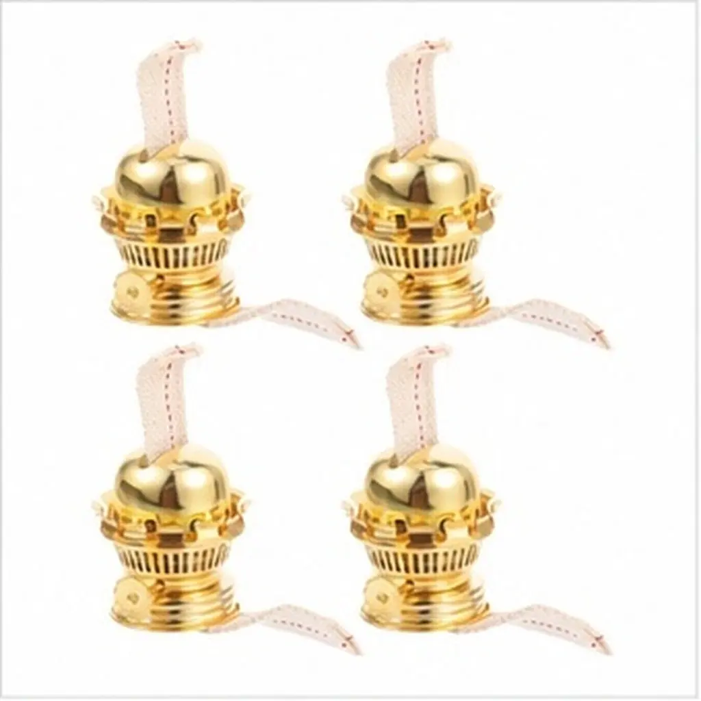 4 pcs Lamp Wicks Replacement for Oil Lamps – Cotton Braided DIY Stove Wick Set for Indoor Use