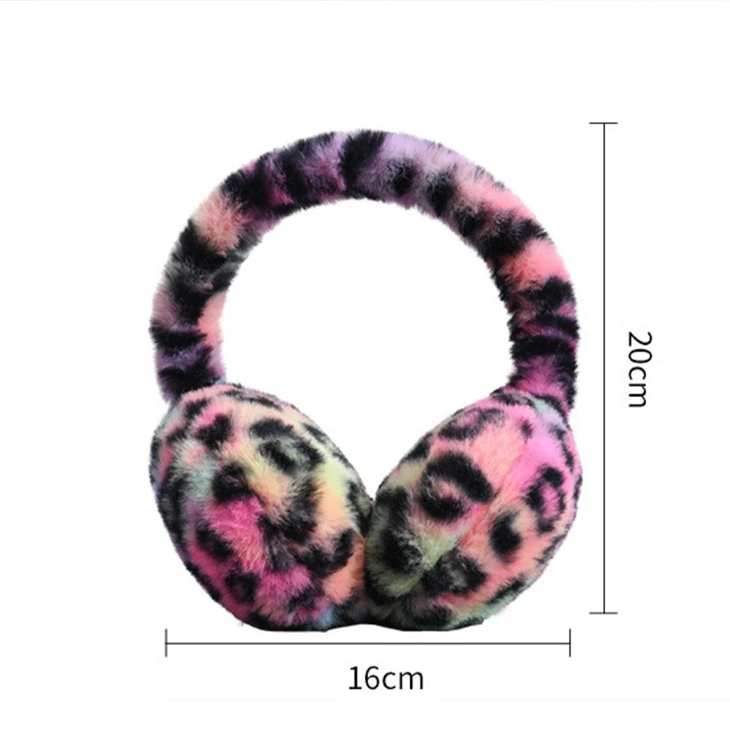 Leopard Print Ear Muffs Woman Winter Accessories Women Covers Ears Earmuffs Cover Warmers Heater Earplugs Apparel