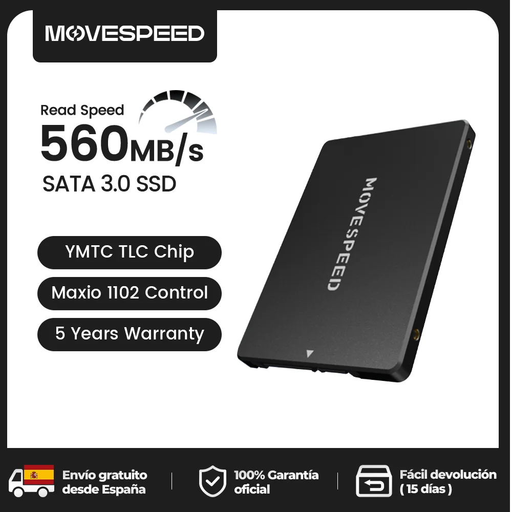 MOVESPEED 560MB/s SATA 3.0 SSD Chip 2.5