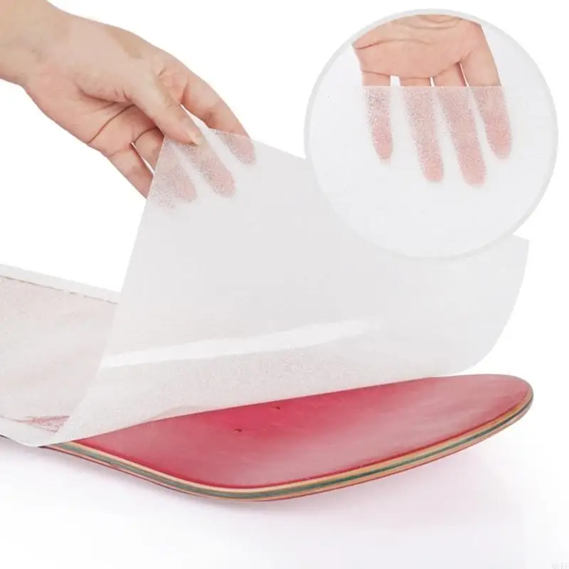 Longboarding Sandpaper Transparent Skating Board Skateboard Oiliness Sandpaper Transparent Skateboard Sticker Grip Tape