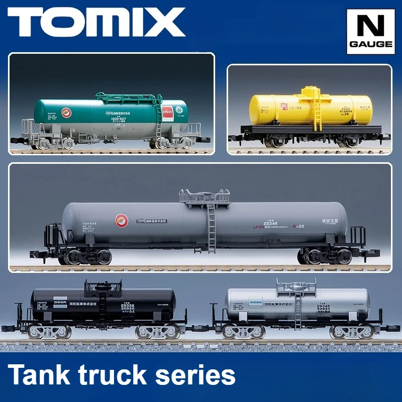 

TOMIX N Масштаб 1/160 Игрушечная каретка Танк Грузовик Масляный грузовик Несколько вариантов Песочный стол Украшения Модель поезда Игрушка для мальчика в подарок