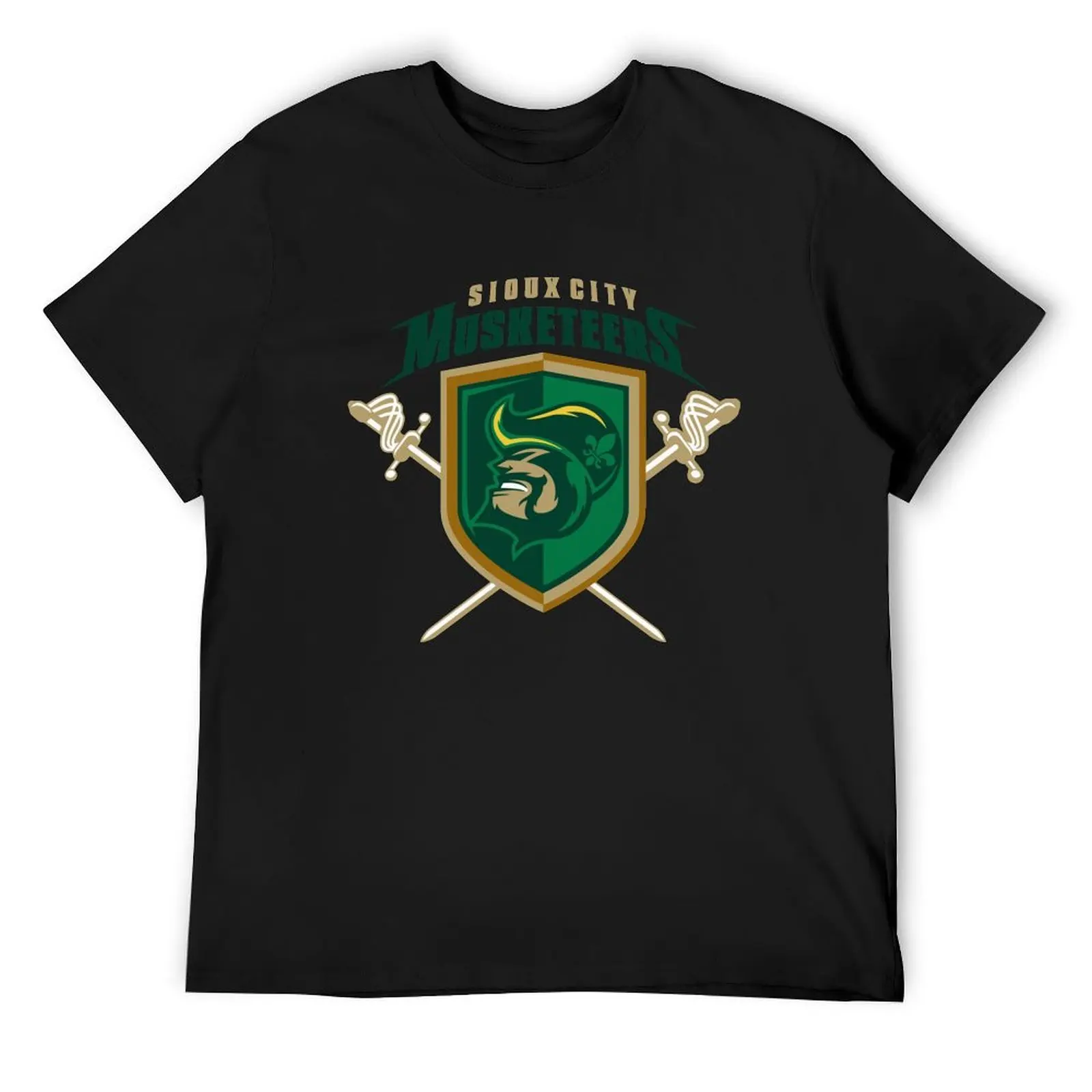 

Sioux City Musketeers T-Shirt blue archive kawaii clothes summer top black t shirts for men