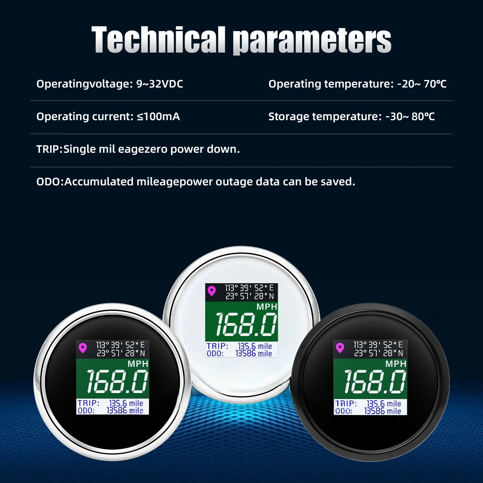 52mm Digital GPS Speedometer Screen Waterproof Odometer adjust Mph Knot Km/h Speed Gauge For Boat Car Motor Yacht 12V 24V