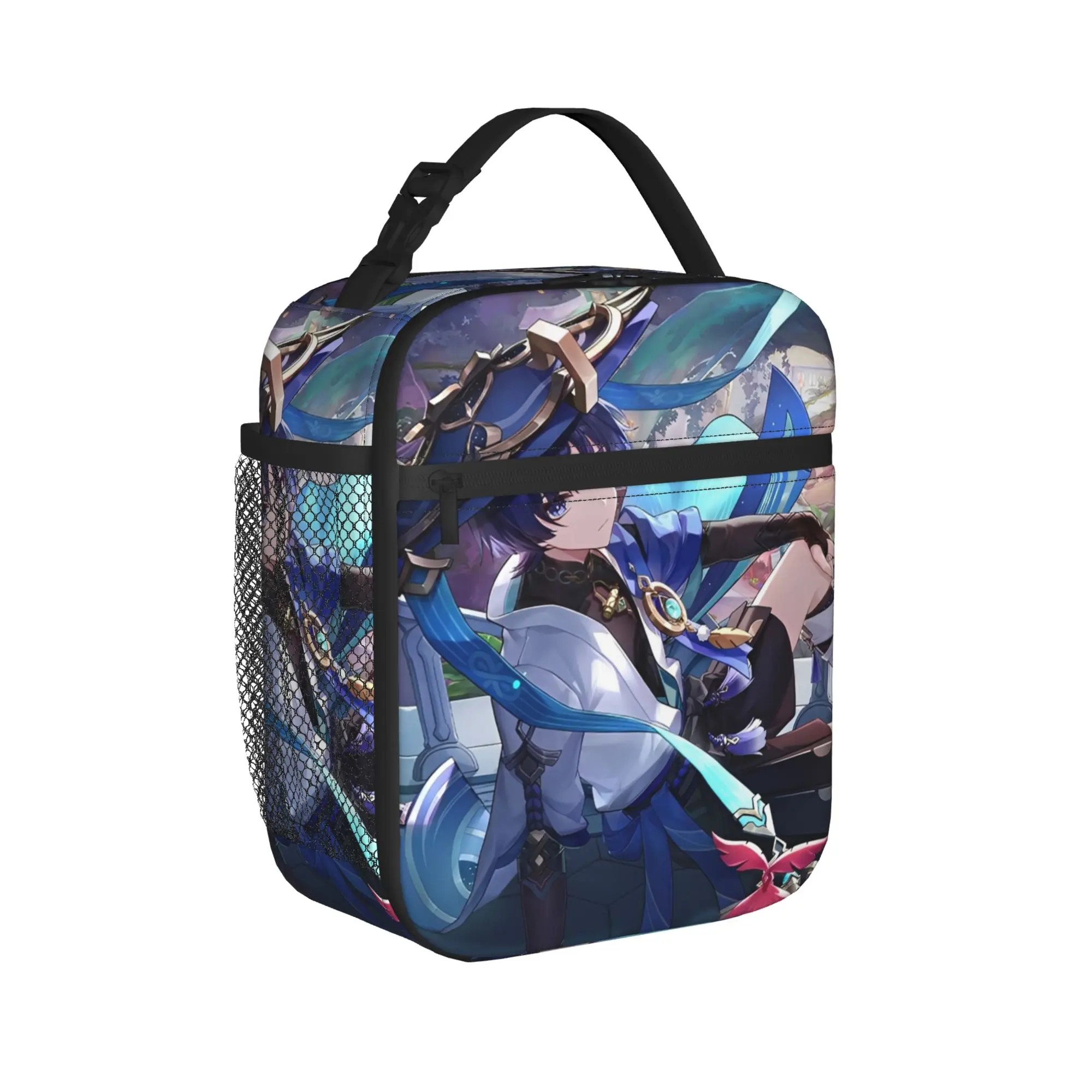 Insulated Lunch Tote Bag genshin impact game Merch  Lunch Container Ins Style Thermal Cooler Bento Box For Travel