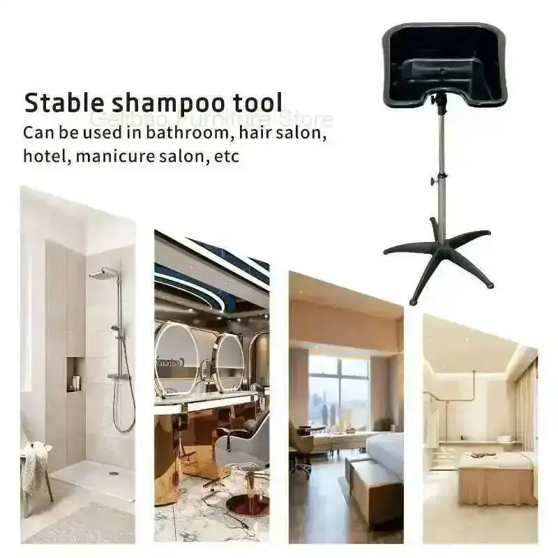 Wash Hairdresser Barbershop Shampoo Bowl Chair Mobile Hair Height Adjustable Hair Washing Sink Suitable Beauty Sedia Salon Home