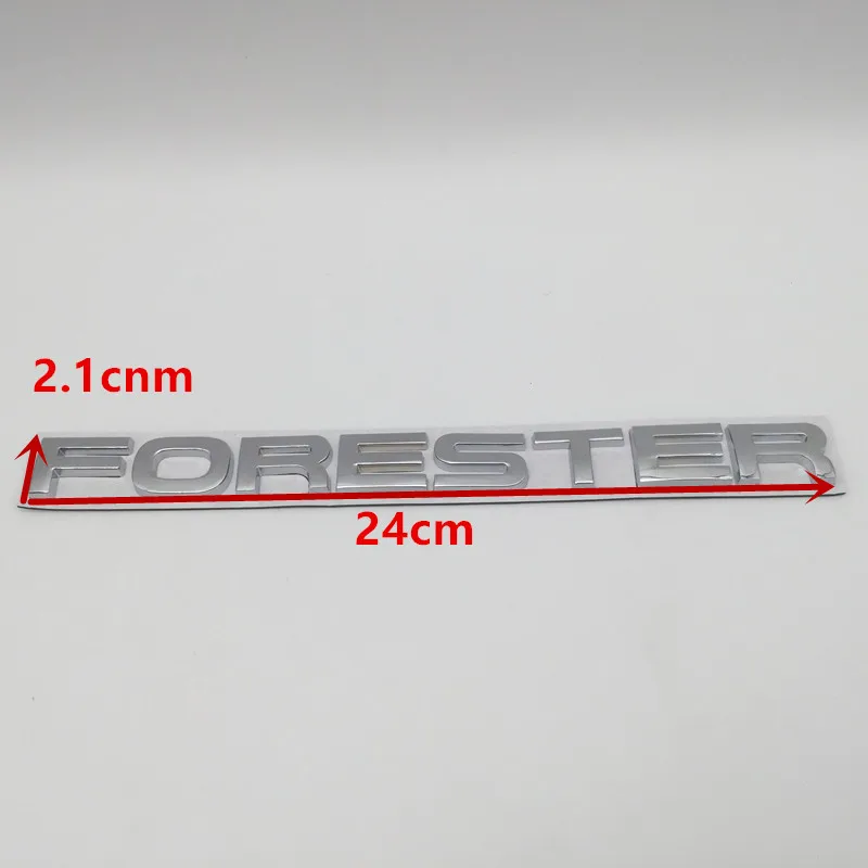 1pcs metal for CROSSTREK AWD BRZ FORESTER WRX car letters Fender Side emblem rear Trunk badge sticker Decal Styling Accessories