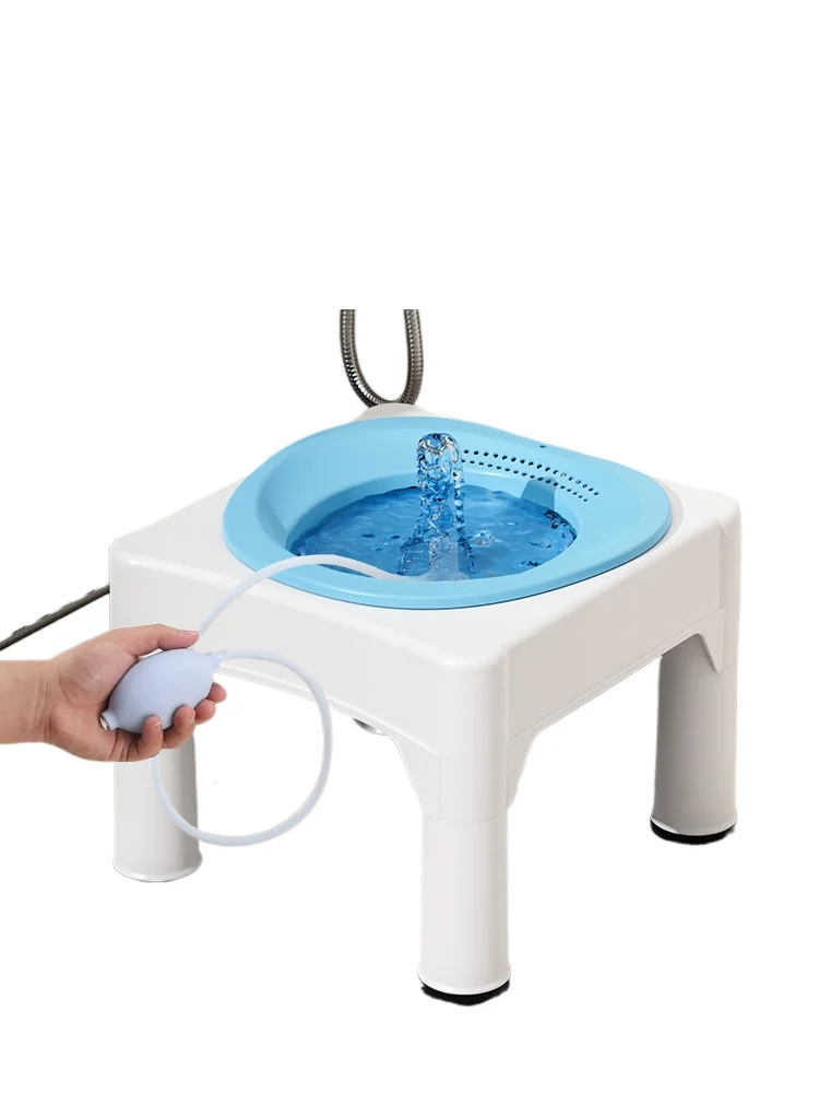 

Squat-free bidet with stool can sit hemorrhoids medicinal bath electric bidet rinse PP postpartum confinement basin wash butt