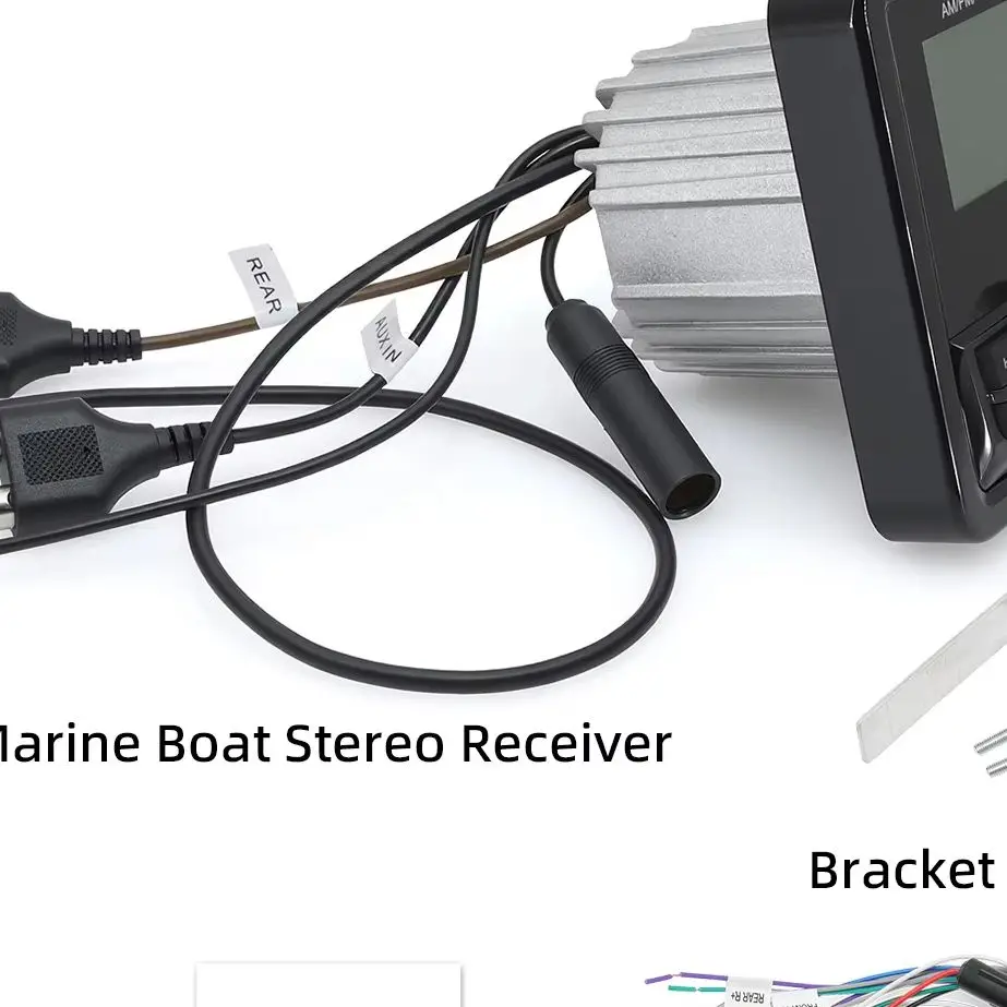 

MP3 Boat Radio Stereo Marine Radio 3inch Display Media Video Player Waterproof Bluetooth-compatible AUX AM FM RDS for ATV UTV