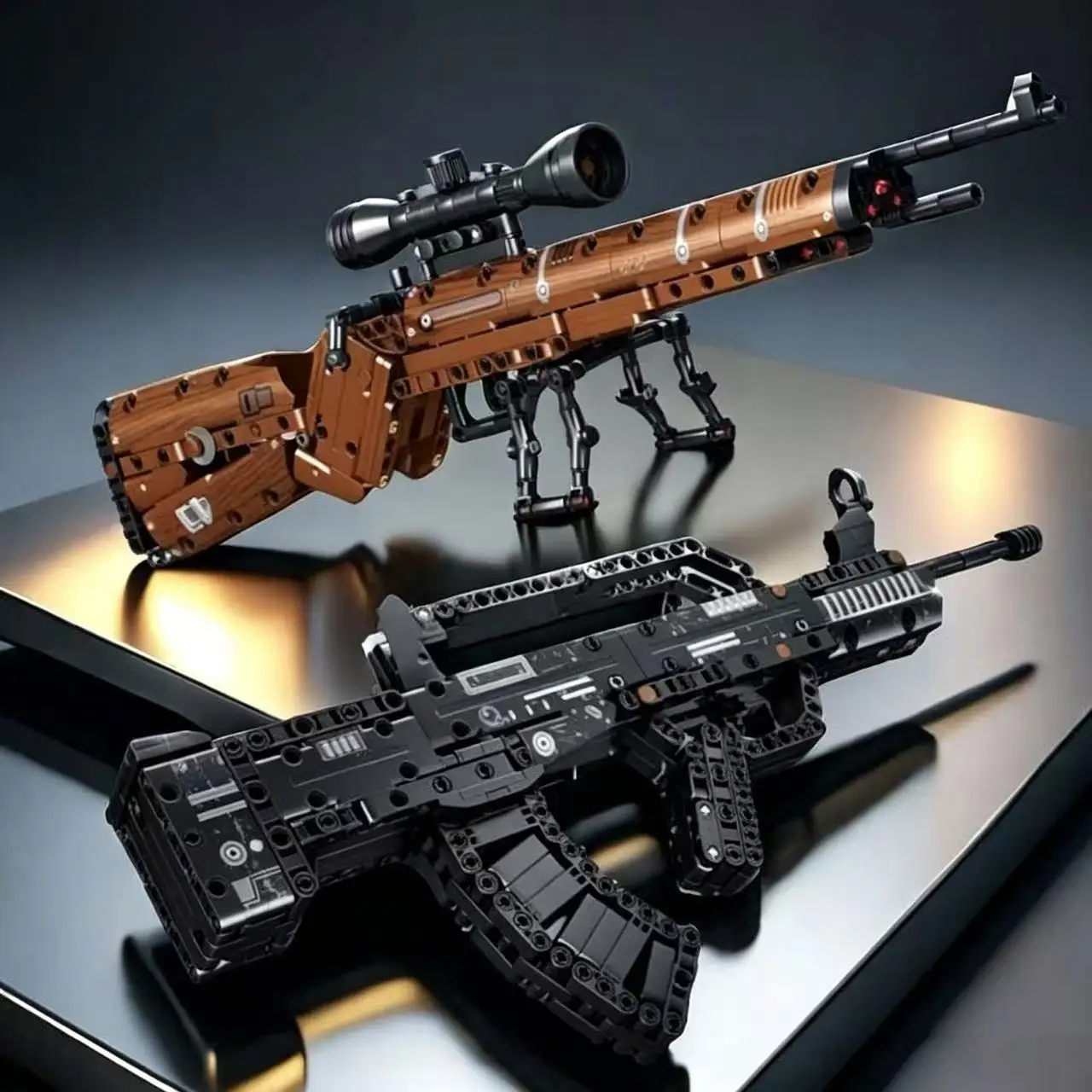 Building Blocks Gun 98k Sniper Rifle Type 95 Assault Rifle  Military Bricks Boys DIY Assembly Toy Christmas Birthday Gifts