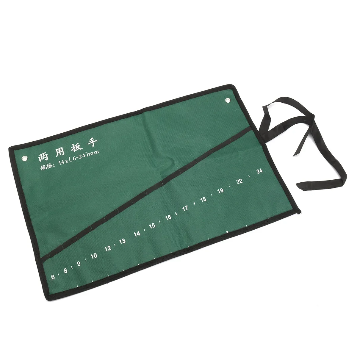 10/14 Pocket Bag Spanner Wrench Organizer Pouch 10Pcs Tool Set Canvas Roll Up Tools Storage Bag