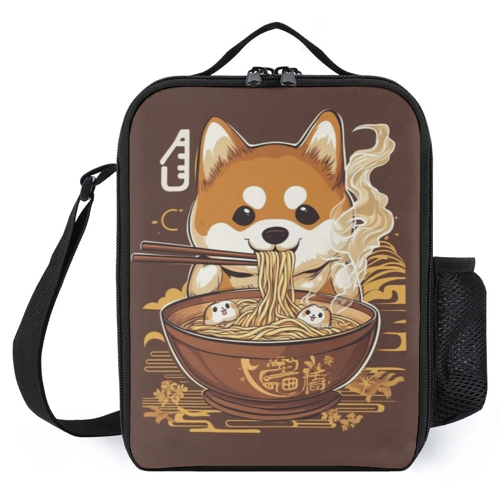

dog ramen japan Koeltas Printed Lunch Bag Vintage Cold Bag Lunch Bag Insulation Lunch Box Bag