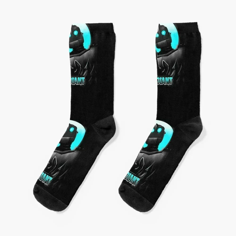Calcetines de hierro gigante luna azul medias retro transparentes calcetines deportivos personalizados para hombres y mujeres