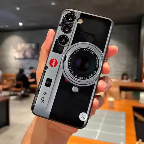 Retro Music Tapes Camera Phone Case For Samsung S25 Ultra S24 S23 S22 S21 S20 Plus Fe Galaxy A54 A53 A34 A25 A16 Silicone Cover