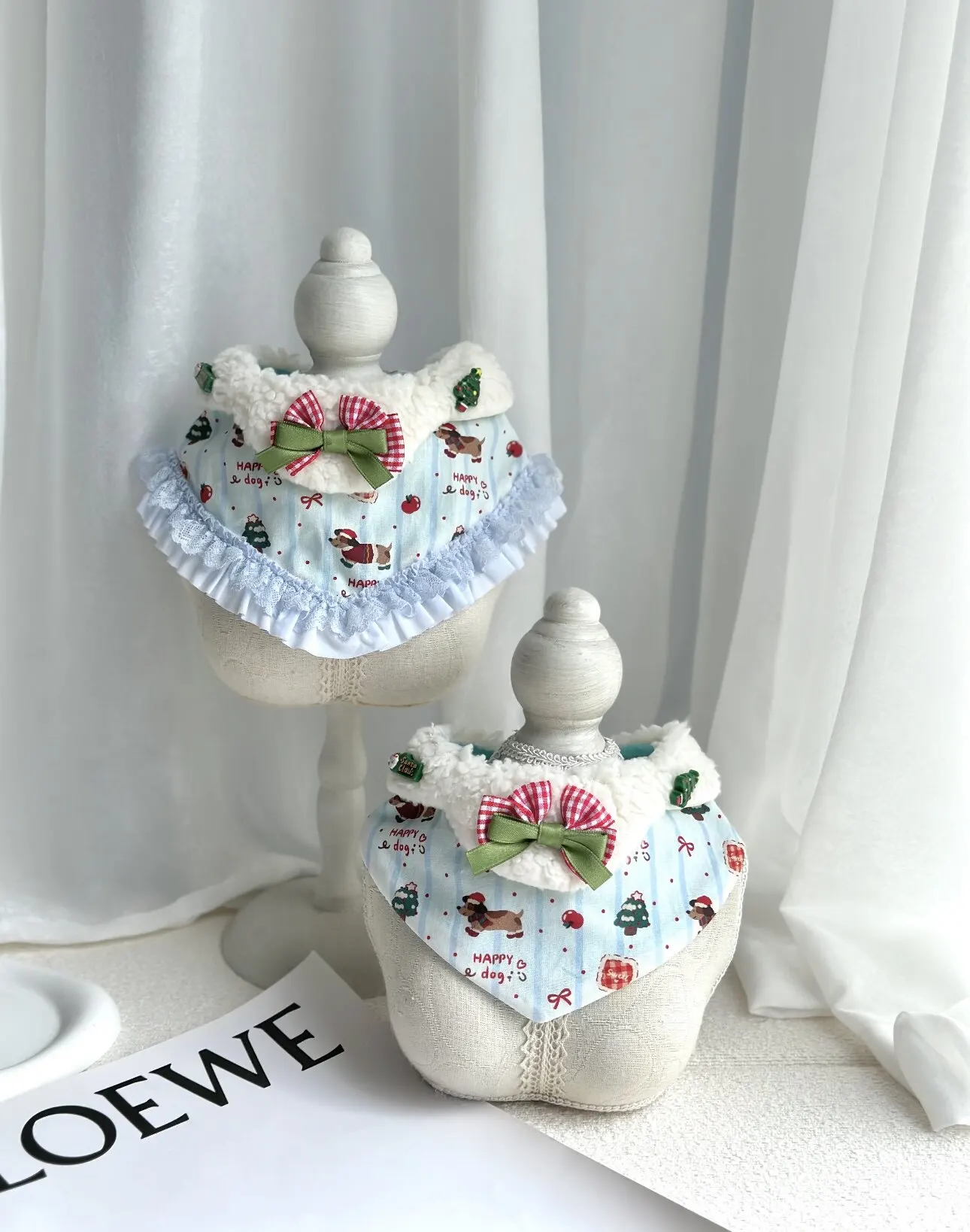 pet scarf bib model display rack cat dog saliva towel clothes shooting model props
