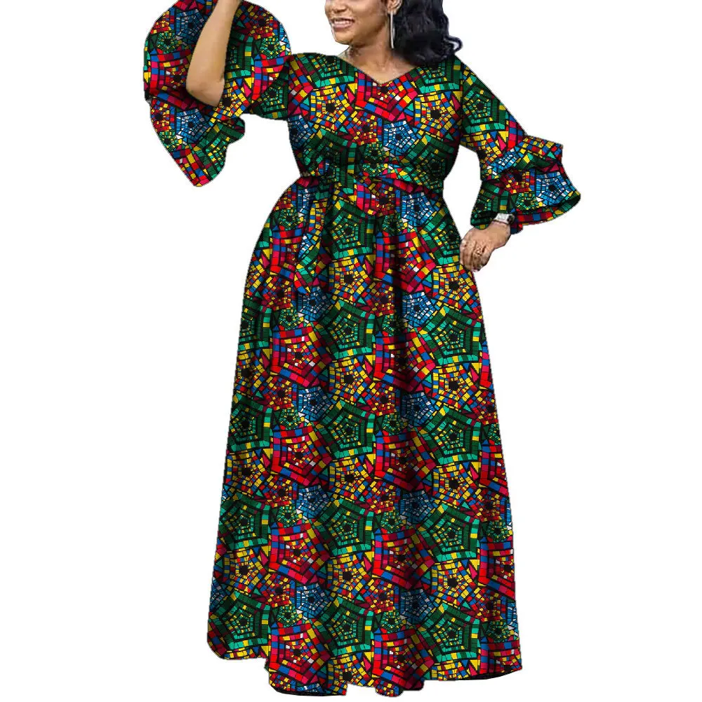 Plus Size abiti da festa africani per le donne 2023 New Fashion Dashiki Ankara abiti da sposa elegante turchia Maxi abito africano musulmano