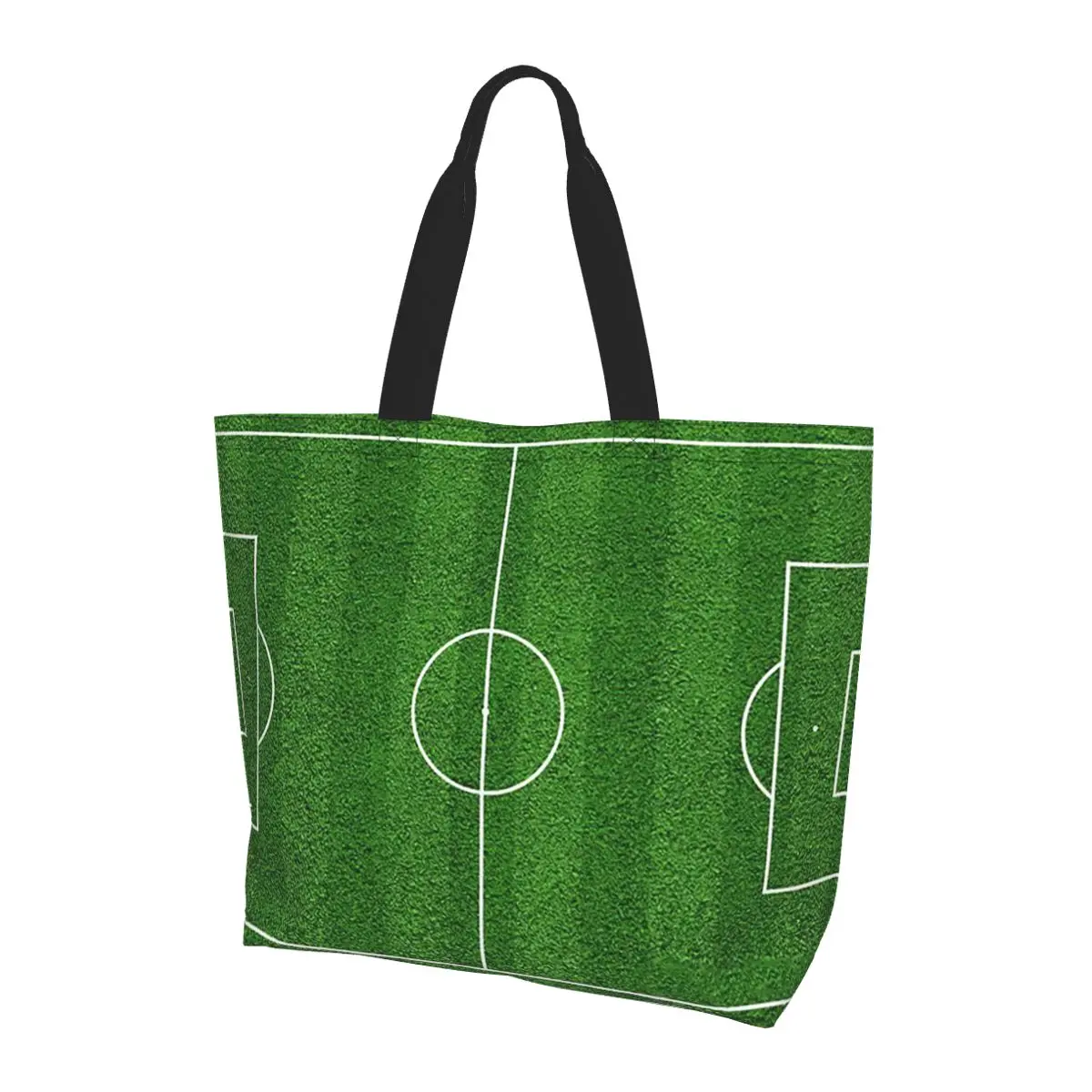 

Футбольное поле 10, сумка-тоут для покупок, парусиновая сумка на плечо большой вместимости, продуктовая сумка для покупок для женщин