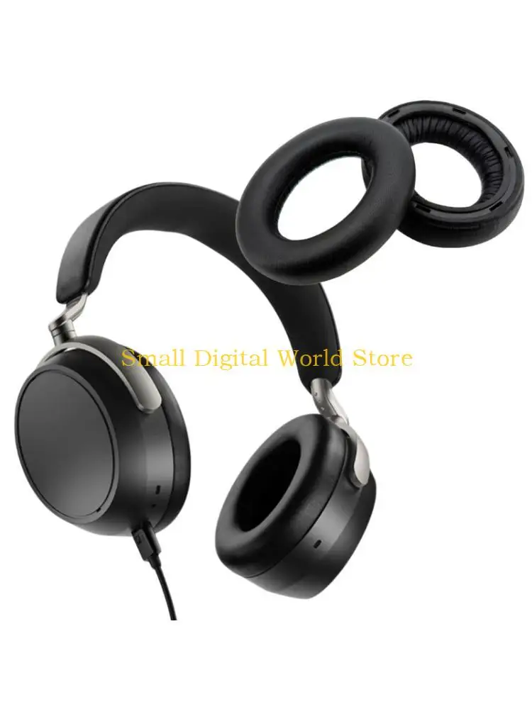 

77UB 2Pcs Sheepskin Earpads Head-Mounted Headphone Ear Pad Earphone Cover Improve Comfort For HDB630 Repair