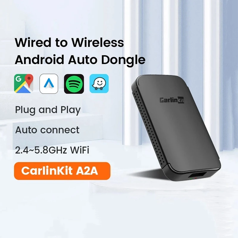 

Carlinkit Dongle Android Ai Box Waze Spotify для 98%, автомобильное подключение, Музыкальная карта, Bluetooth 5,0