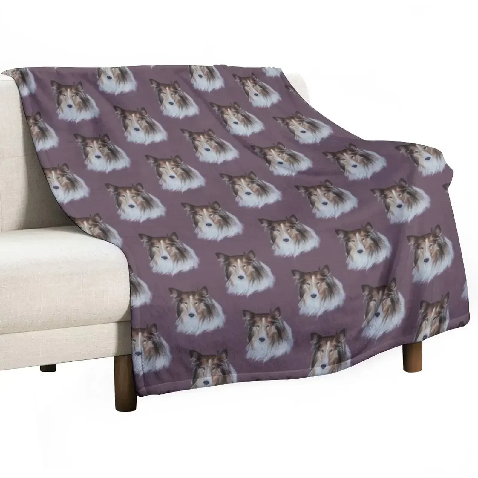 

Bonnie the Rough Collie Throw Blanket Luxury St Shaggy Blankets