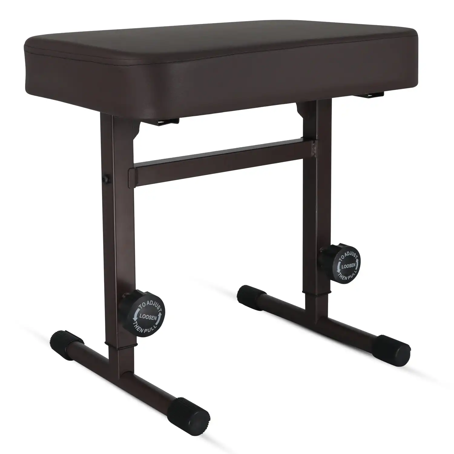 

5 Core Keyboard Bench Piano Stool Thick Padded Seat Height Adjustable Keyboard Chair KBB H-ADJ BR