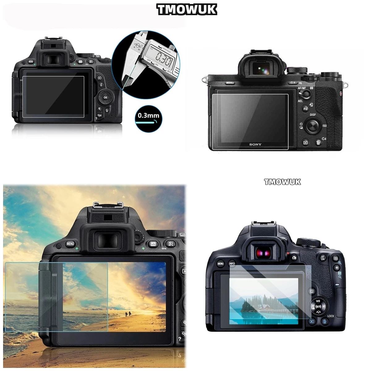 

For Canon GR3 GR3X G100 9H Hardness HD Clear Tempered Glass Film Anti-Scratch Camera Screen Prot