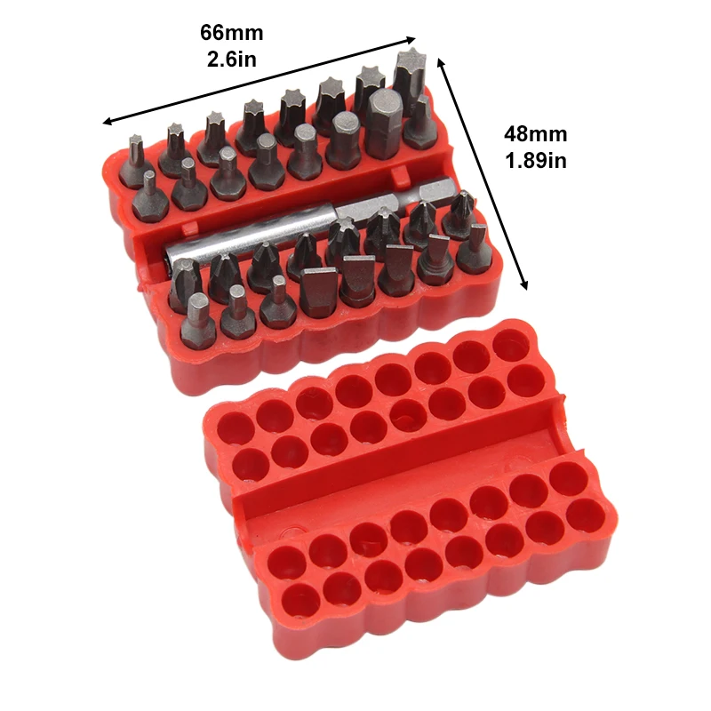 33 Slots Bullet Screwdriver Bit Holder Without Screwdriver
